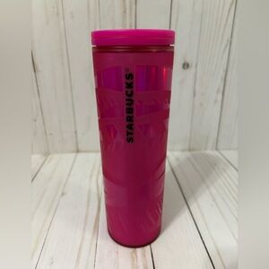 Starbucks pink hot 16 oz thermal travel cup